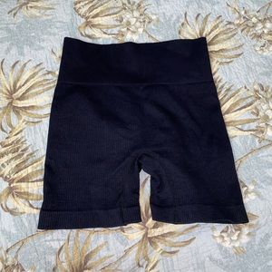 QQQ Women’s Yoga Shorts Ribbed Seamless High Waist